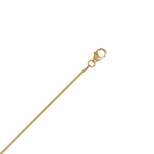 One Element  Halskette Tonda rund Reif aus 585 Gelbgold Ø 1 mm