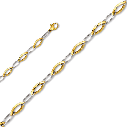 One Element  Halskette aus 333 Gelbgold  45 cm