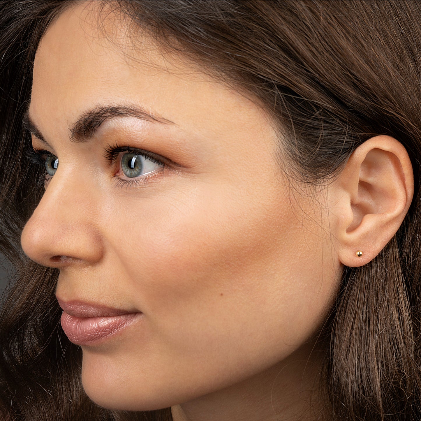 One Element Kugel Ohrringe Ohrstecker aus 333 Gelbgold