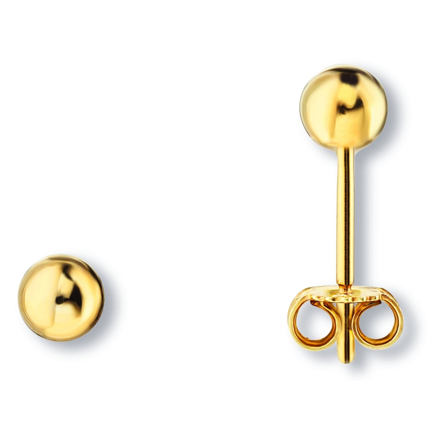 One Element Kugel Ohrringe Ohrstecker aus 333 Gelbgold