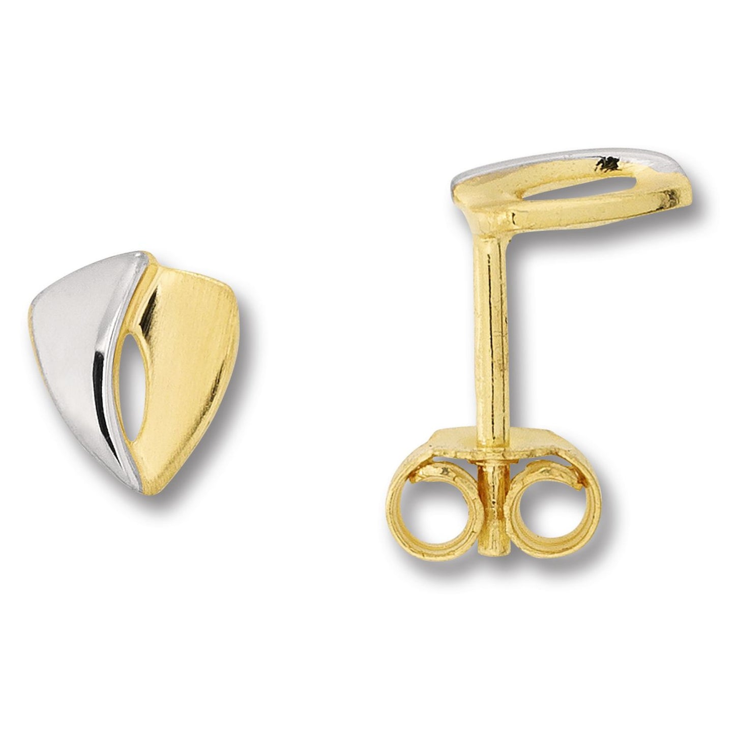 One Element Ohrringe Ohrstecker aus 333 Gelbgold