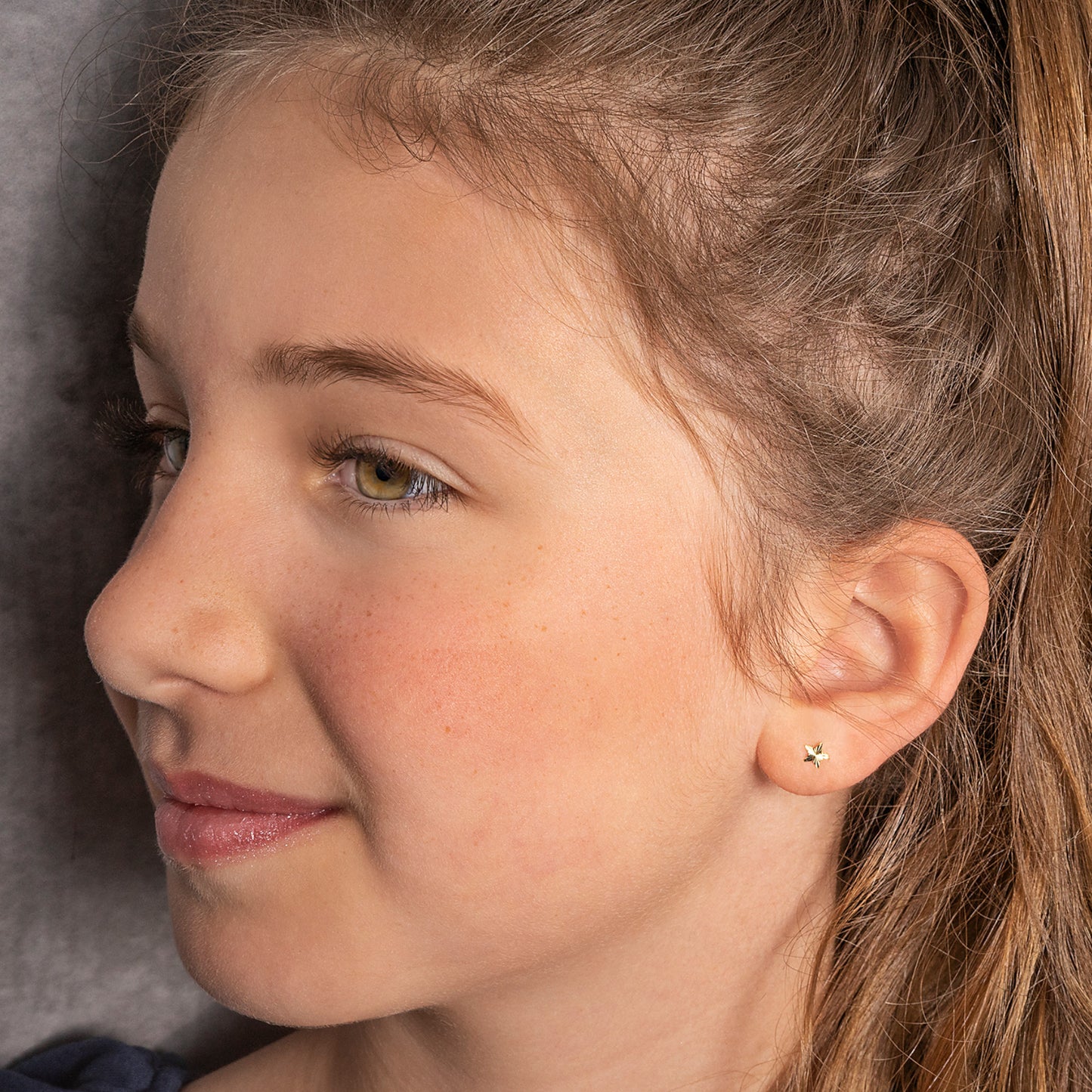 One Element Stern Ohrringe Ohrstecker aus 333 Gelbgold