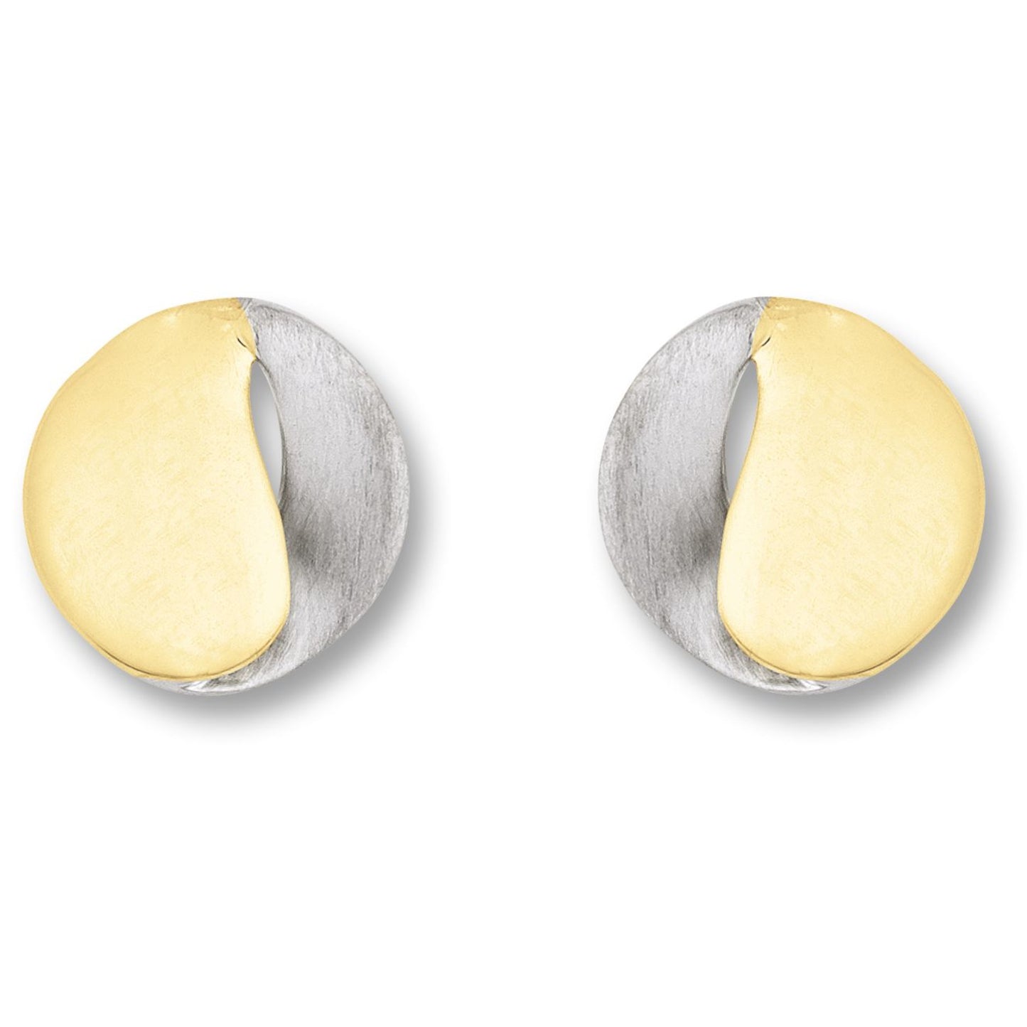 One Element Ohrringe Ohrstecker aus 333 Gelbgold