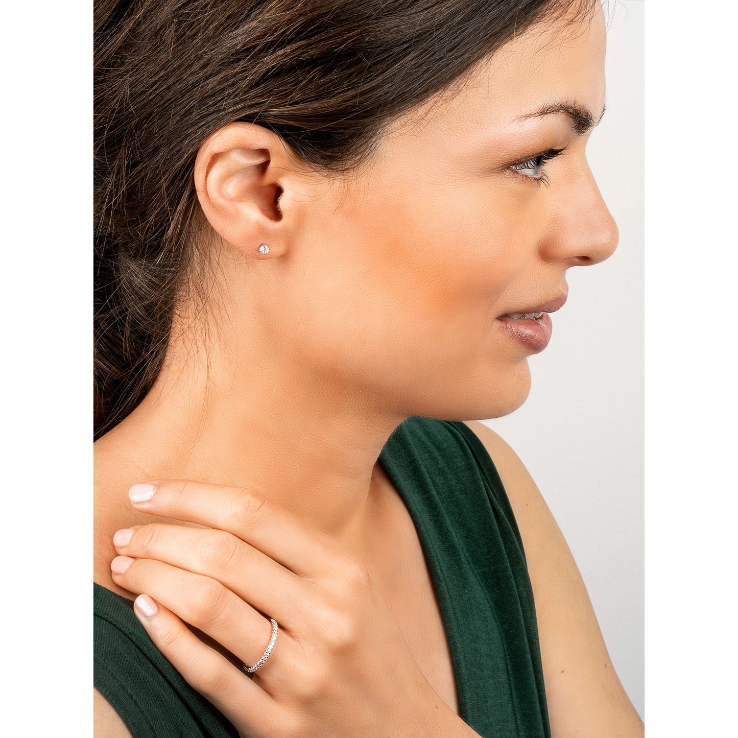 0.25 ct Diamant Brillant Ohrringe Ohrstecker aus 585 Weißgold