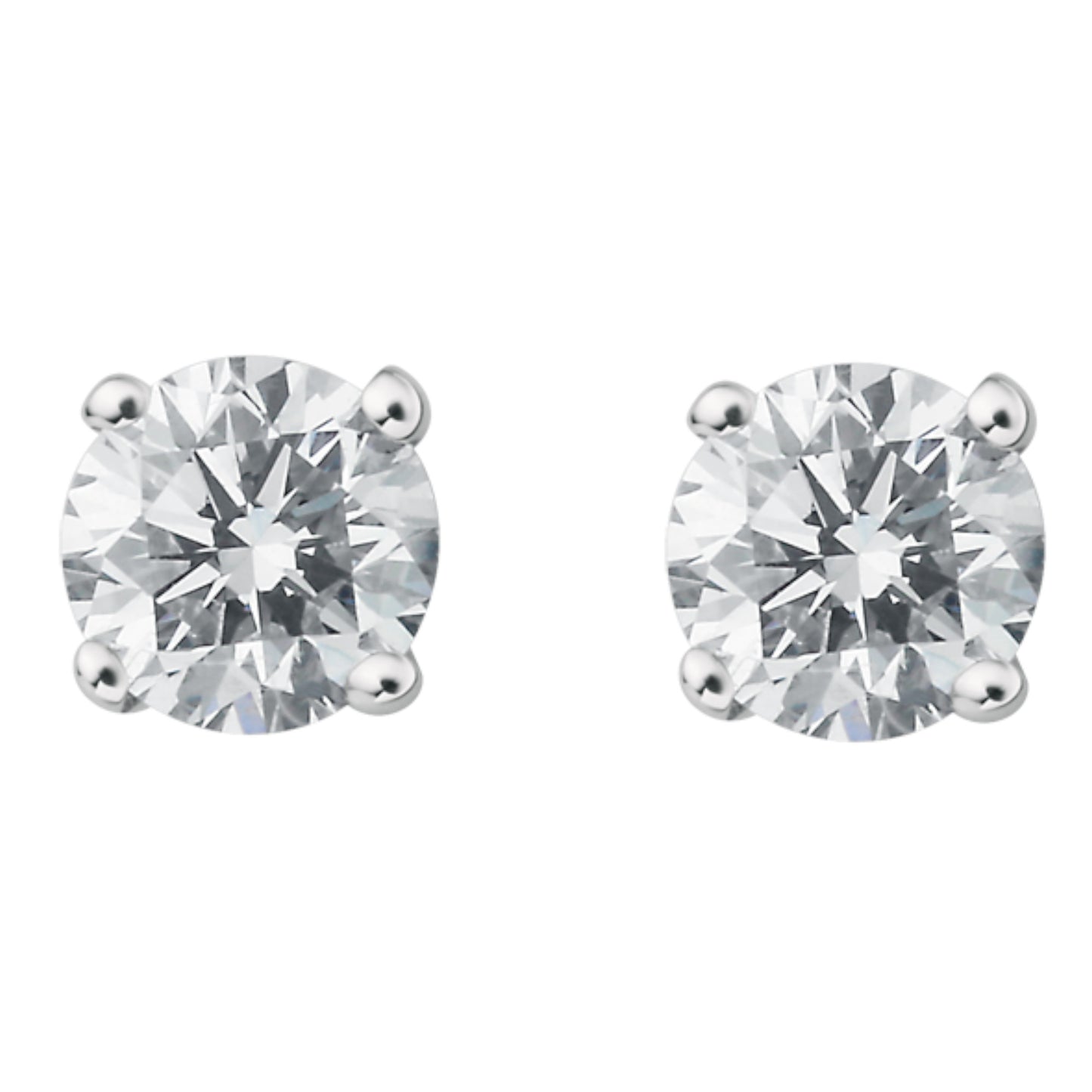 0.25 ct Diamant Brillant Ohrringe Ohrstecker aus 585 Weißgold