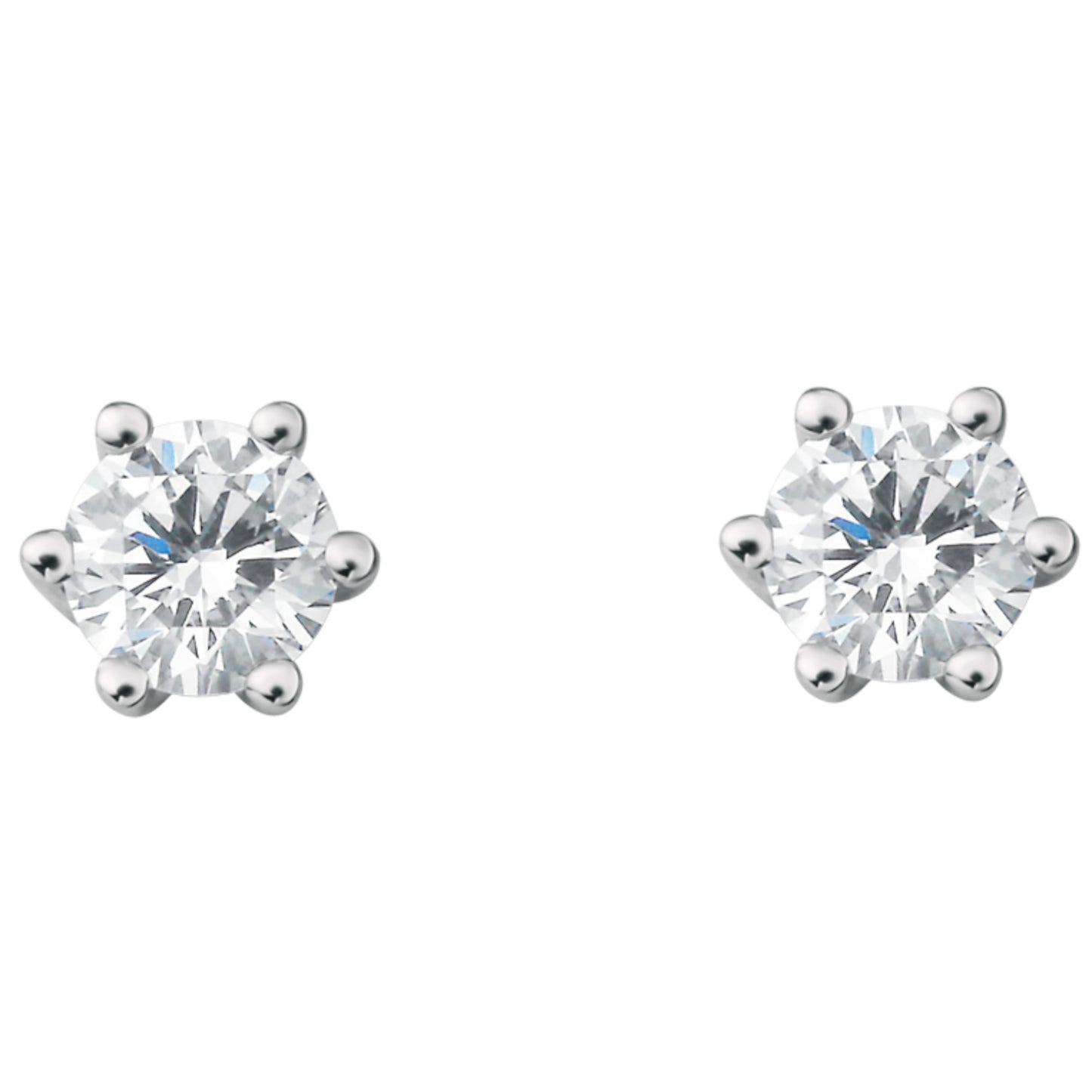 0.2 ct Diamant Brillant Ohrringe Ohrstecker aus 585 Weißgold