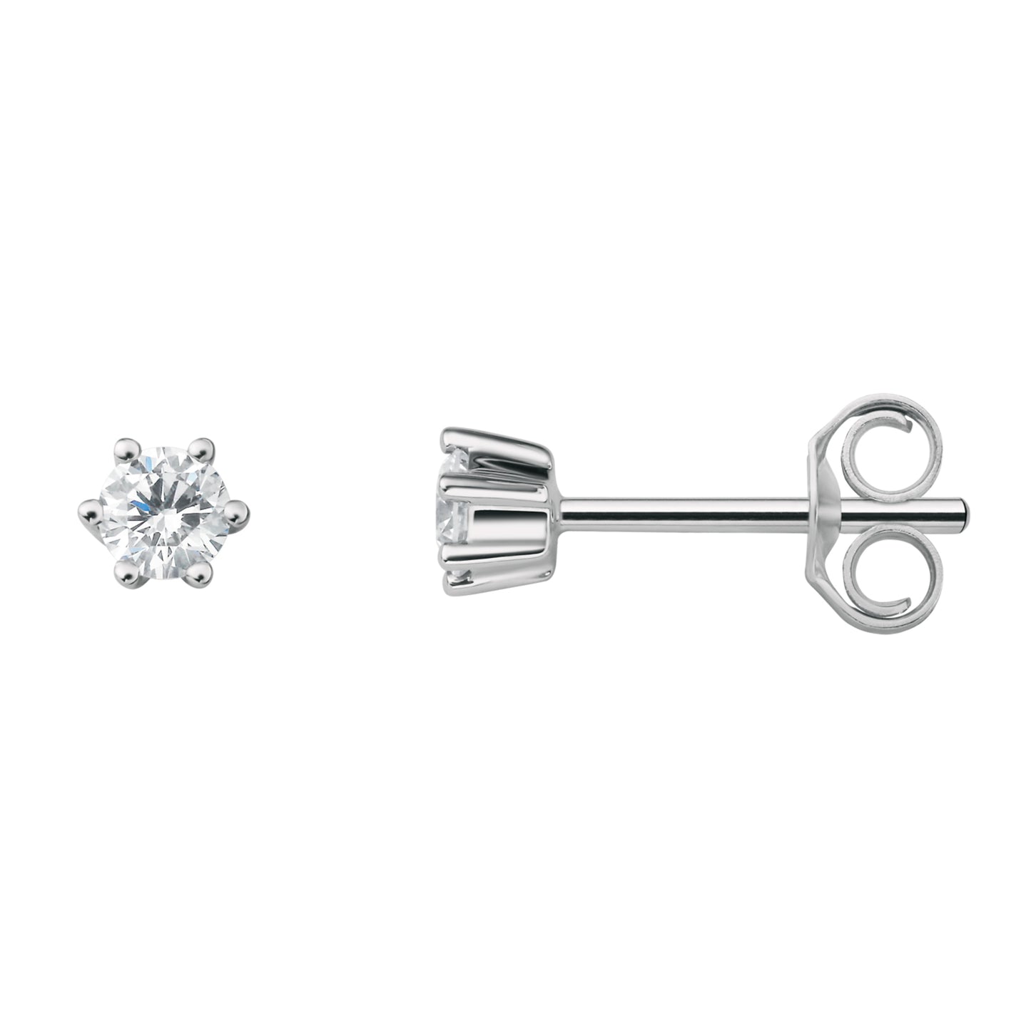 0.2 ct Diamant Brillant Ohrringe Ohrstecker aus 585 Weißgold