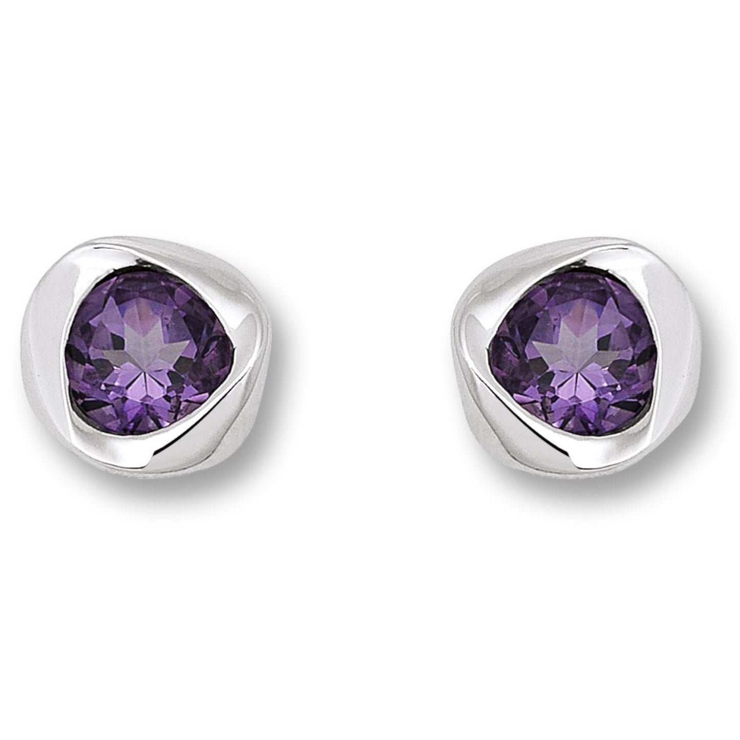 One Element Amethyst Ohrringe Ohrstecker aus 925 Silber