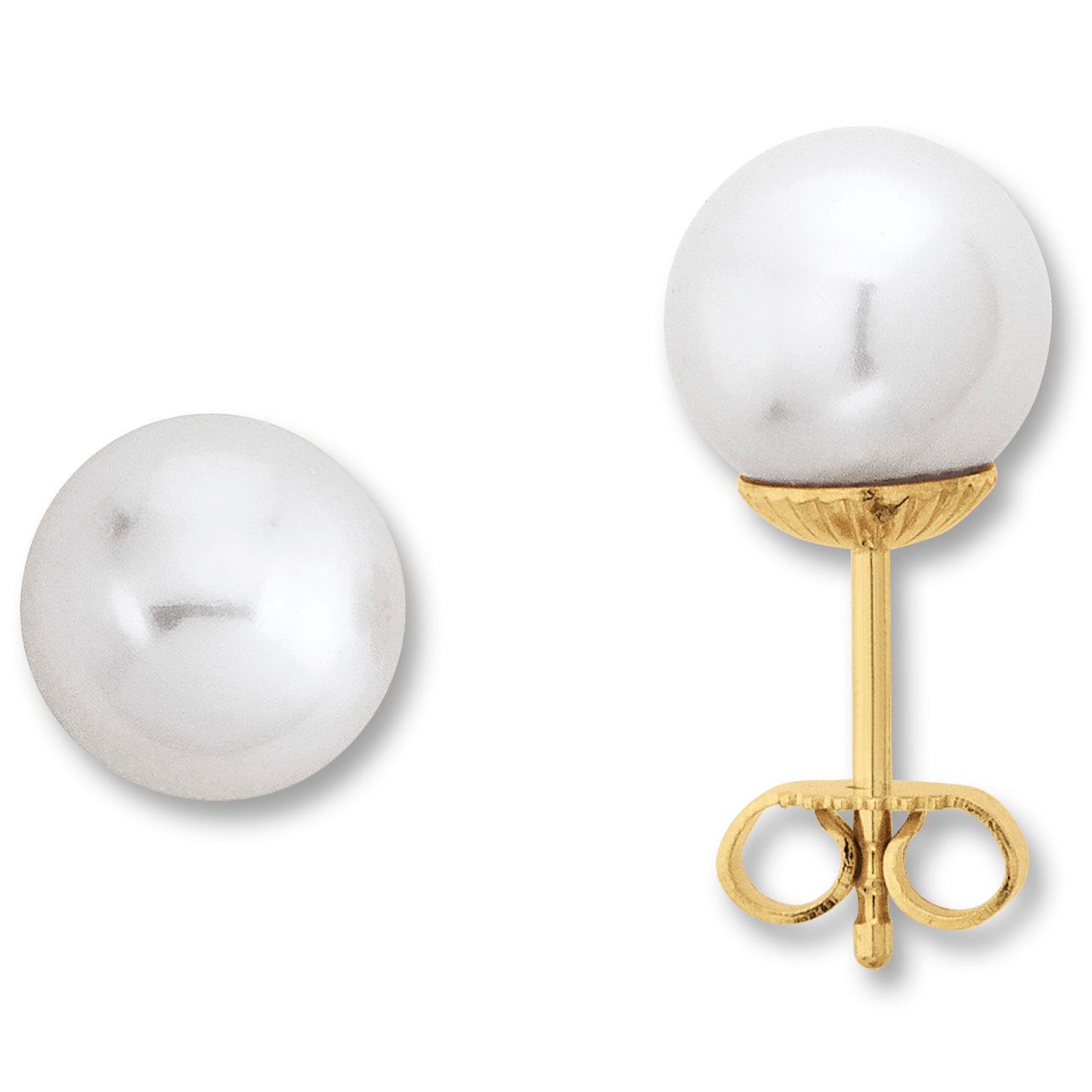 One Element Ohrringe Ohrstecker aus 585 Gelbgold