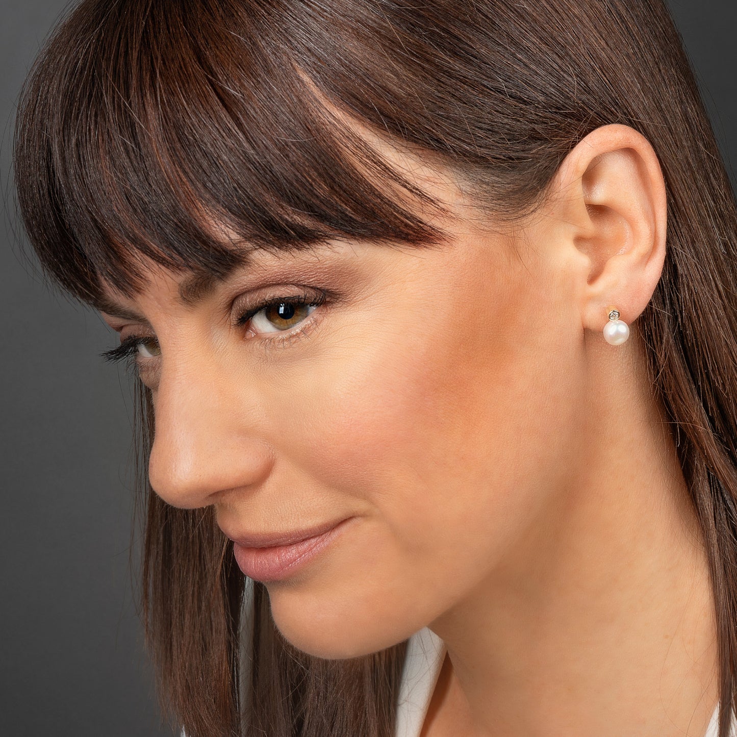 One Element Zirkonia Ohrringe Ohrstecker aus 333 Gelbgold