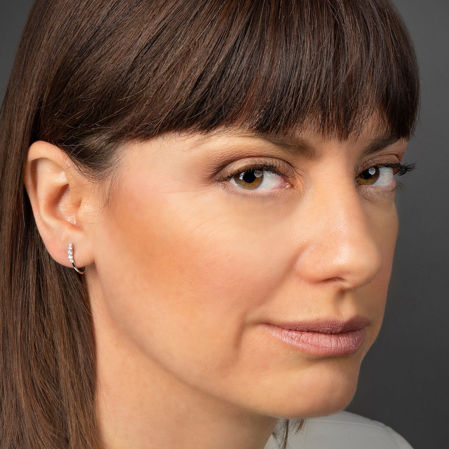 One Element Zirkonia Ohrringe Ohrstecker aus 333 Weißgold