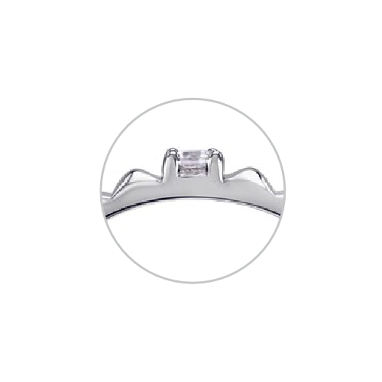 One Element 0,04 ct Brillant Diamant Ring 585 Roségold