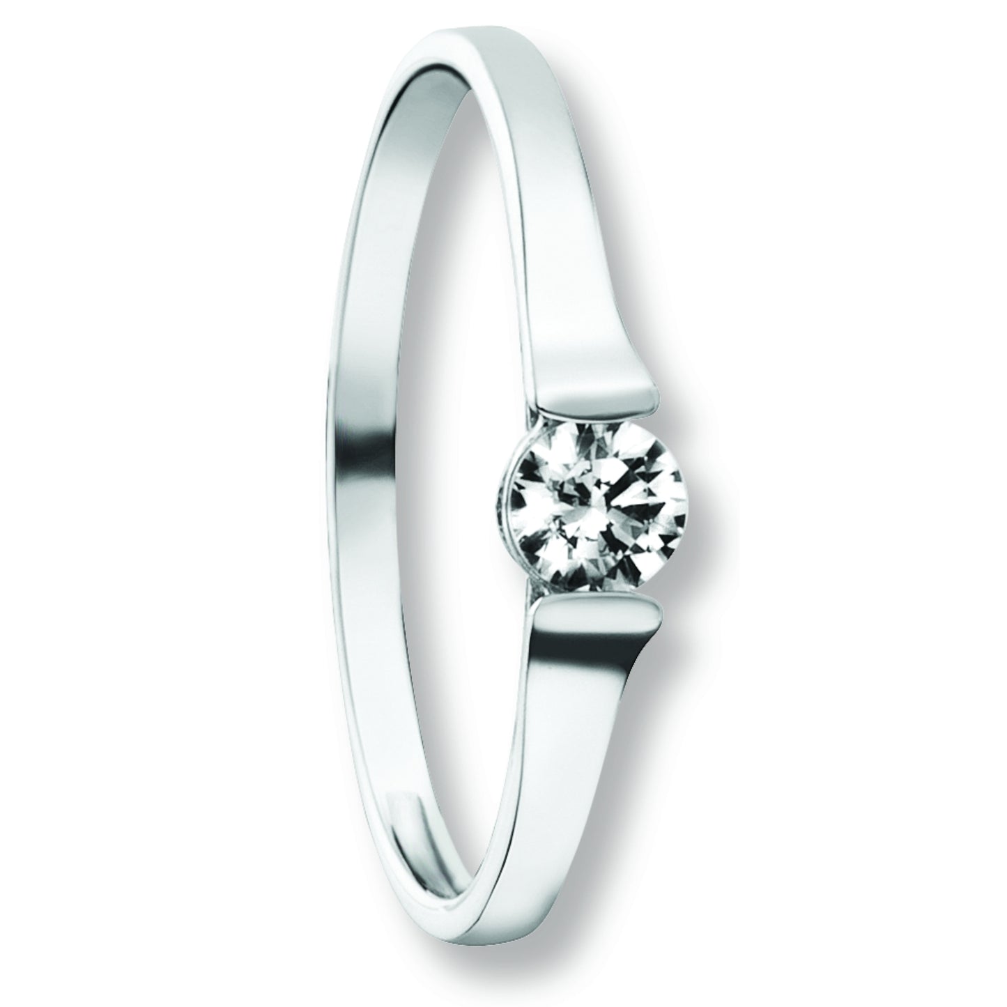 One Element Zirkonia Ring aus 333 Weißgold