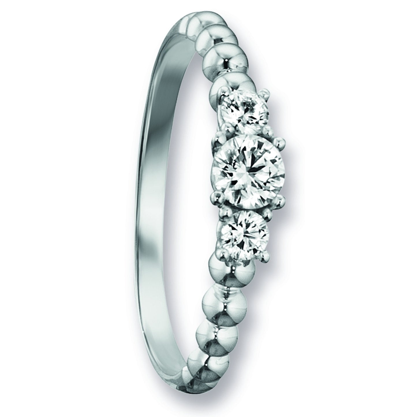 One Element Zirkonia Ring aus 333 Weißgold