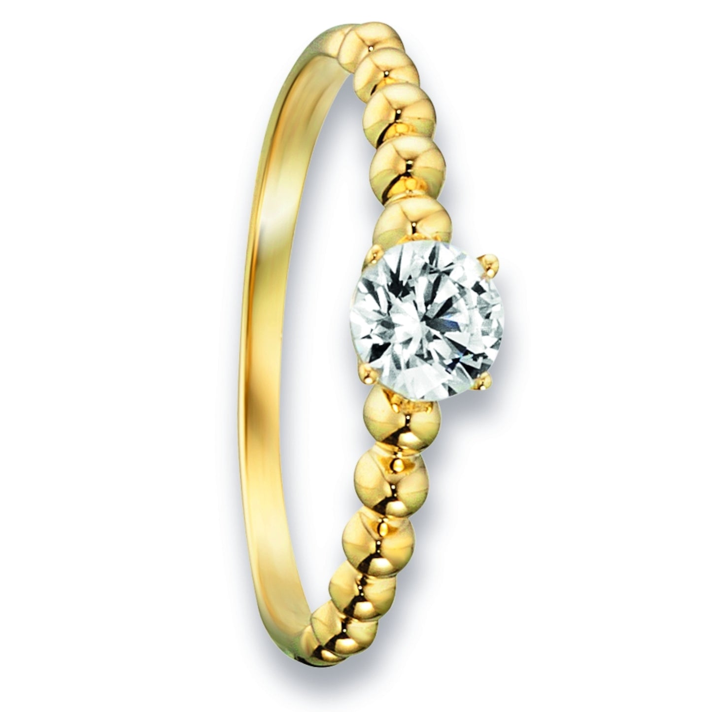One Element Zirkonia Ring aus 333 Gelbgold