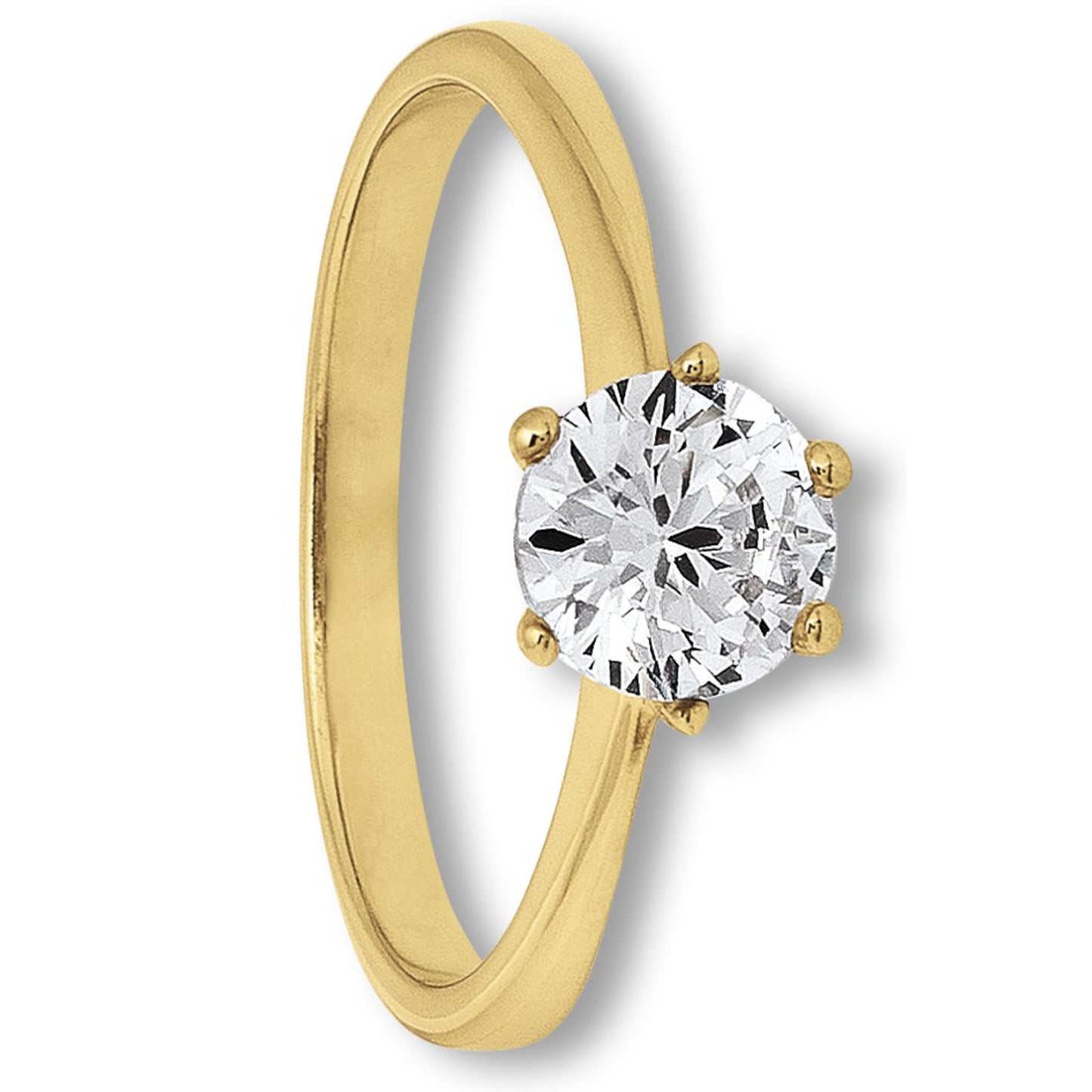 Zirkonia Ring aus 333 Gelbgold