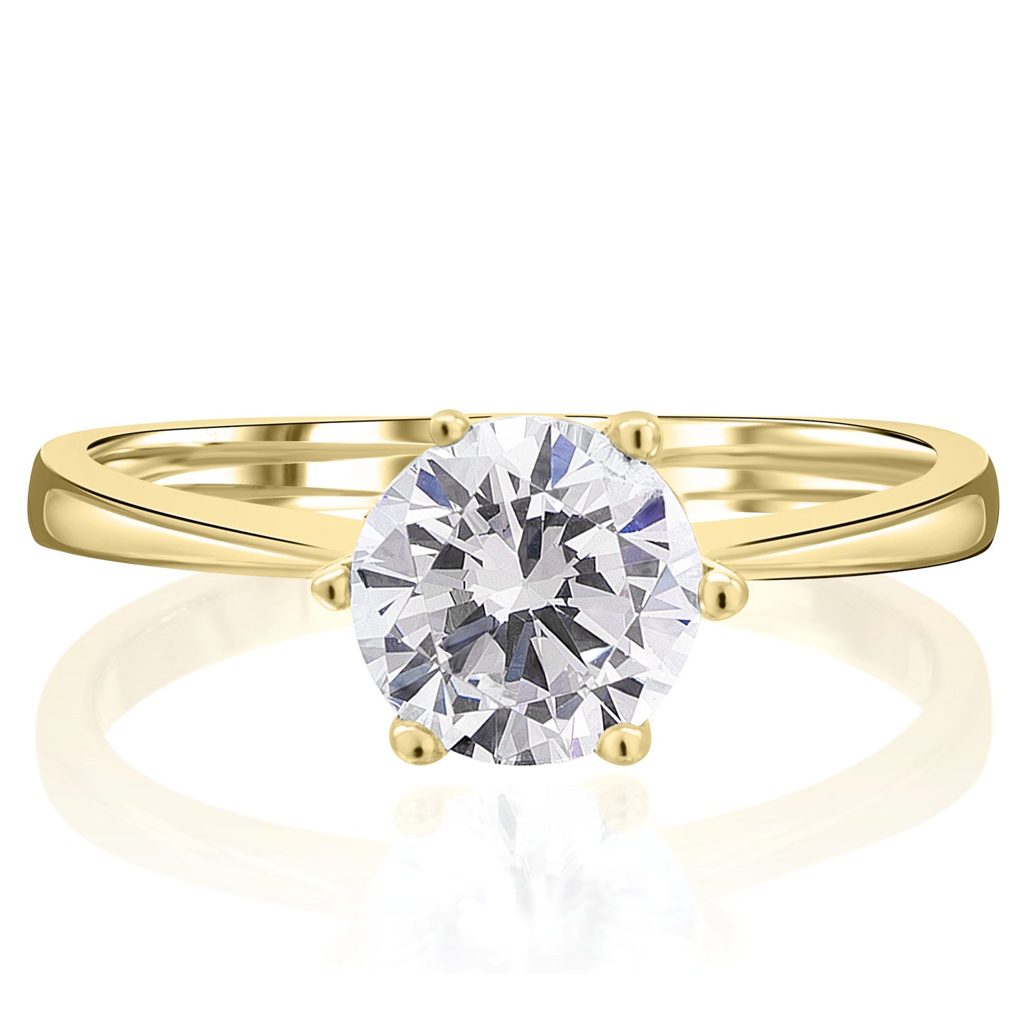 Zirkonia Ring aus 333 Gelbgold