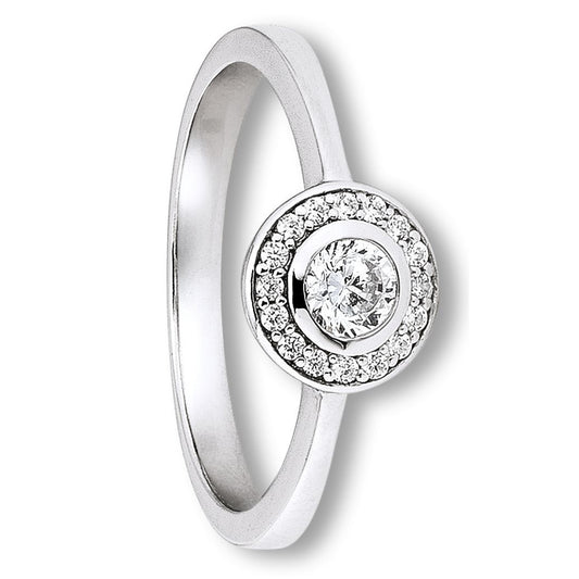 One Element  Zirkonia Ring aus 925 Silber