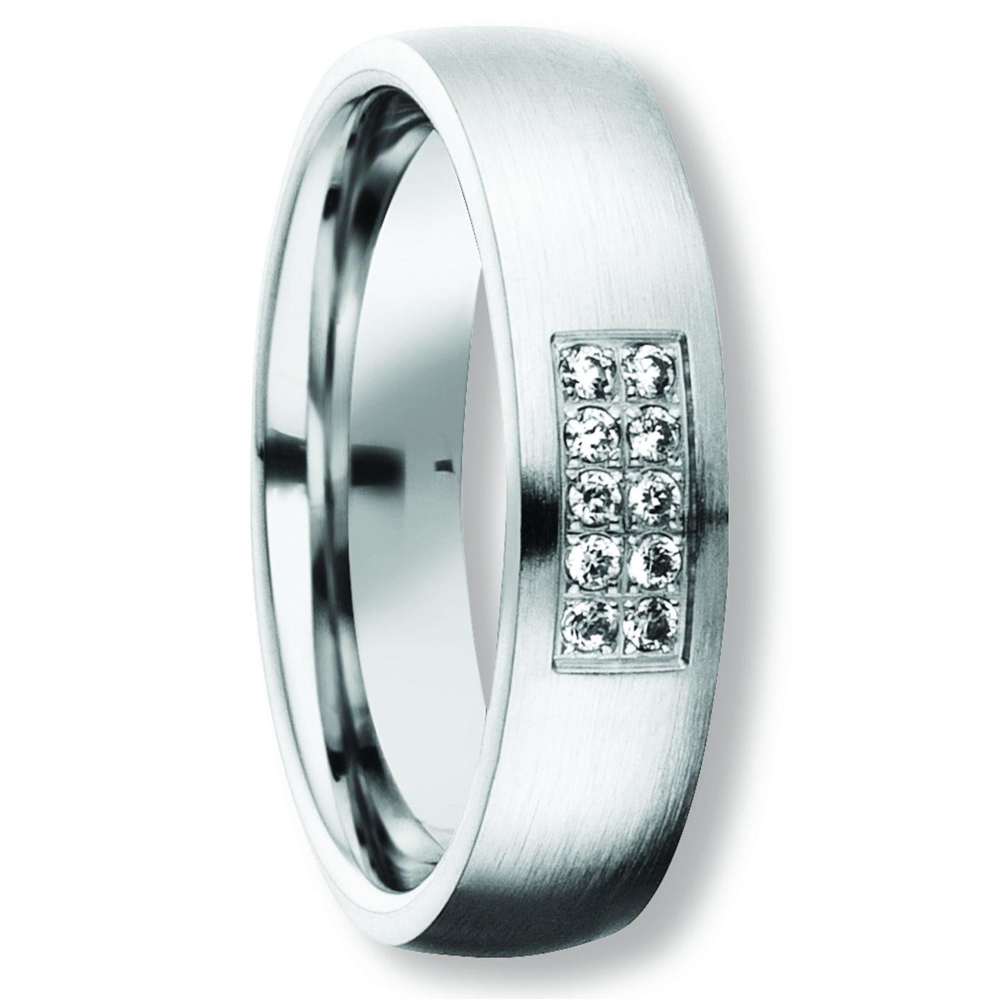 One Element Zirkonia Freundschaft Partner Ring aus 925 Silber