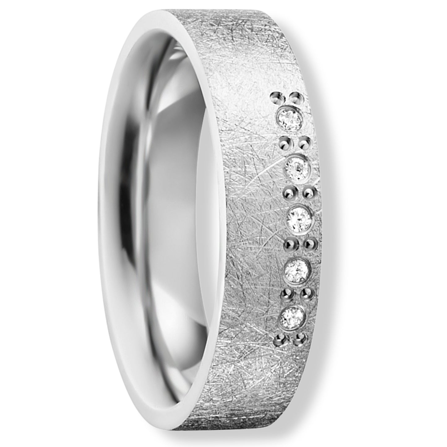 One Element Zirkonia Freundschaft Partner Ring aus 925 Silber