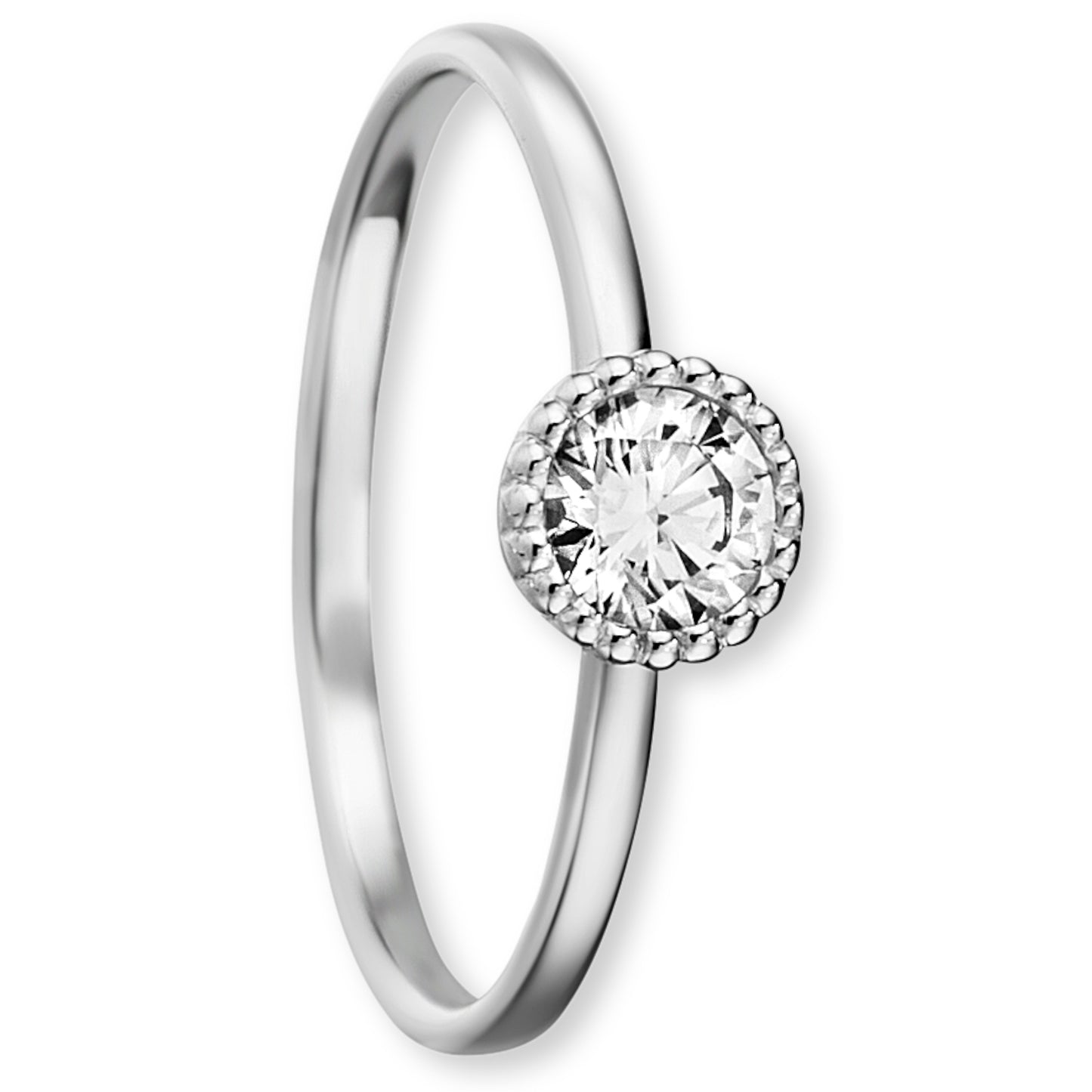 One Element Zirkonia Ring aus 333 Weißgold