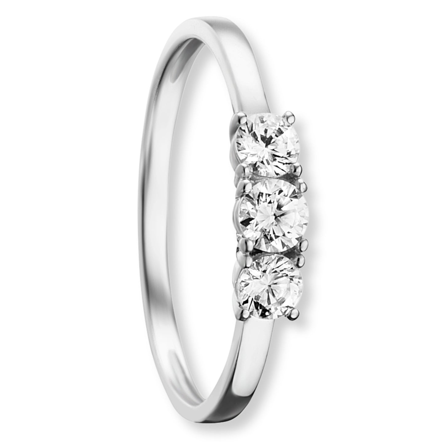 One Element Zirkonia Ring aus 333 Weißgold