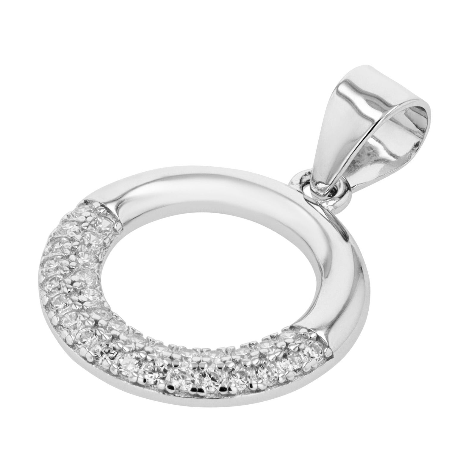 Damen Anhänger aus 925 Silber mit Zirkonia