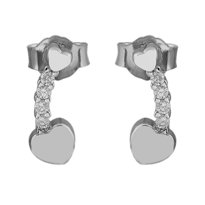 Damen Ohrringe – Ohrstecker aus 925 Silber mit Zirkonia
