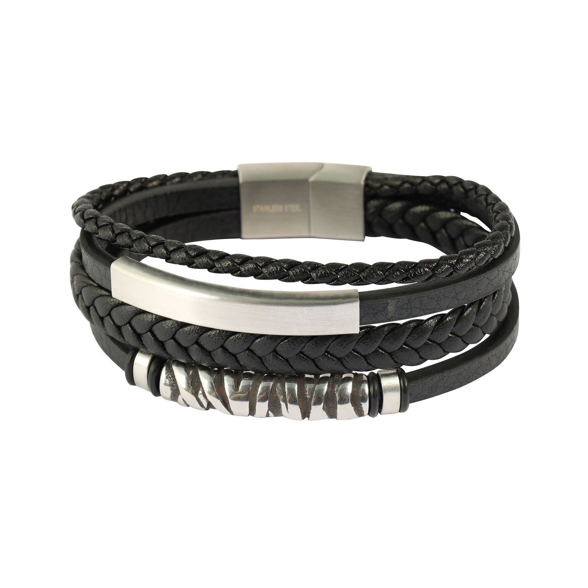 Herren Armband – Lederarmband aus Leder 23 cm