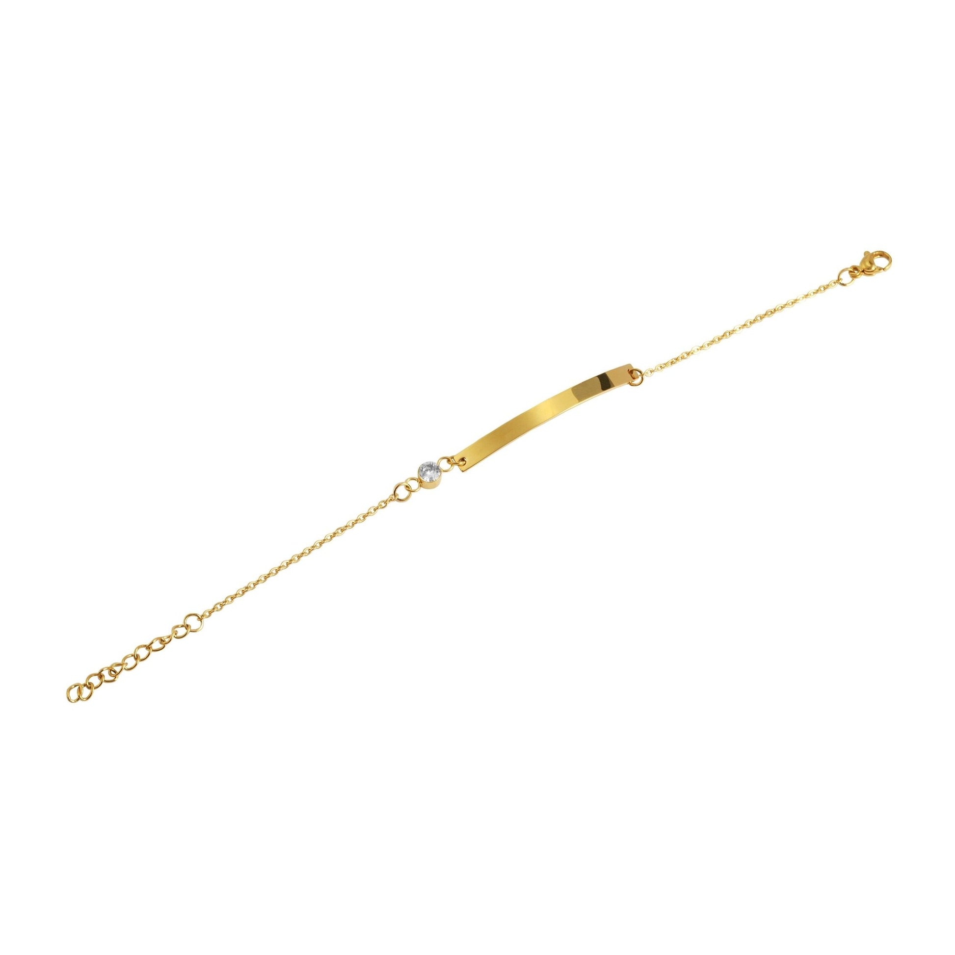 Damen Armband aus Edelstahl 17 cm