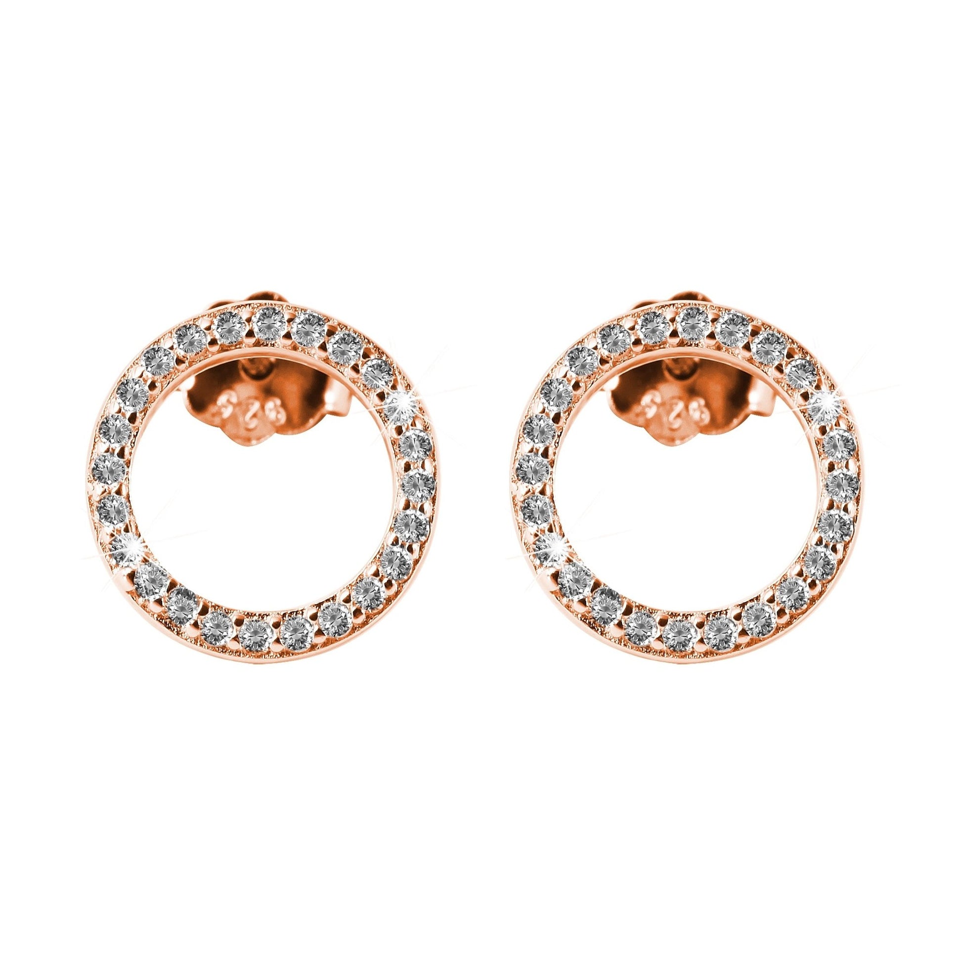 Damen Ohrringe – Ohrstecker aus 925 Silber mit Zirkonia