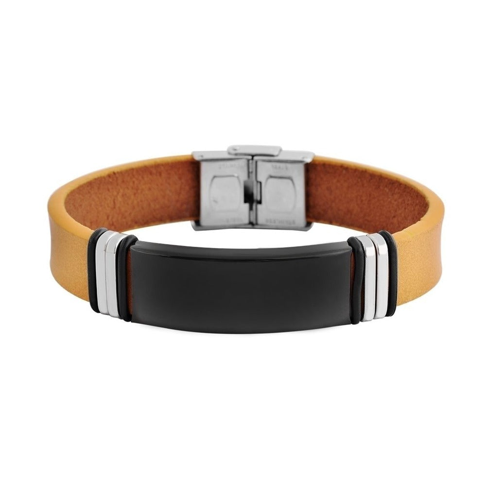 Unisex Armband aus Leder 21 cm