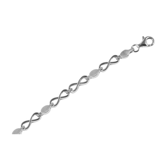 Damen Halskette – Unendlichkeitszeichen aus 925 Silber 45 cm