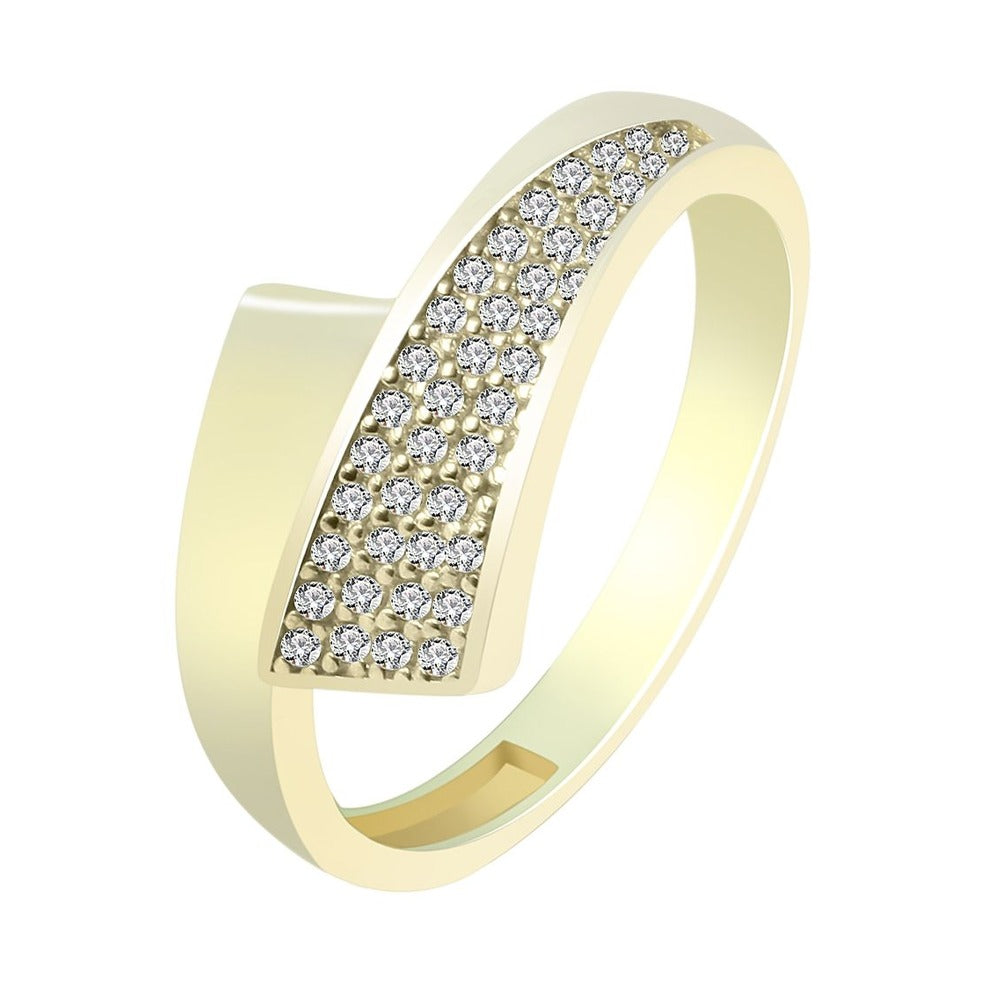 Damen Ring aus 333 Gold mit Zirkonia
