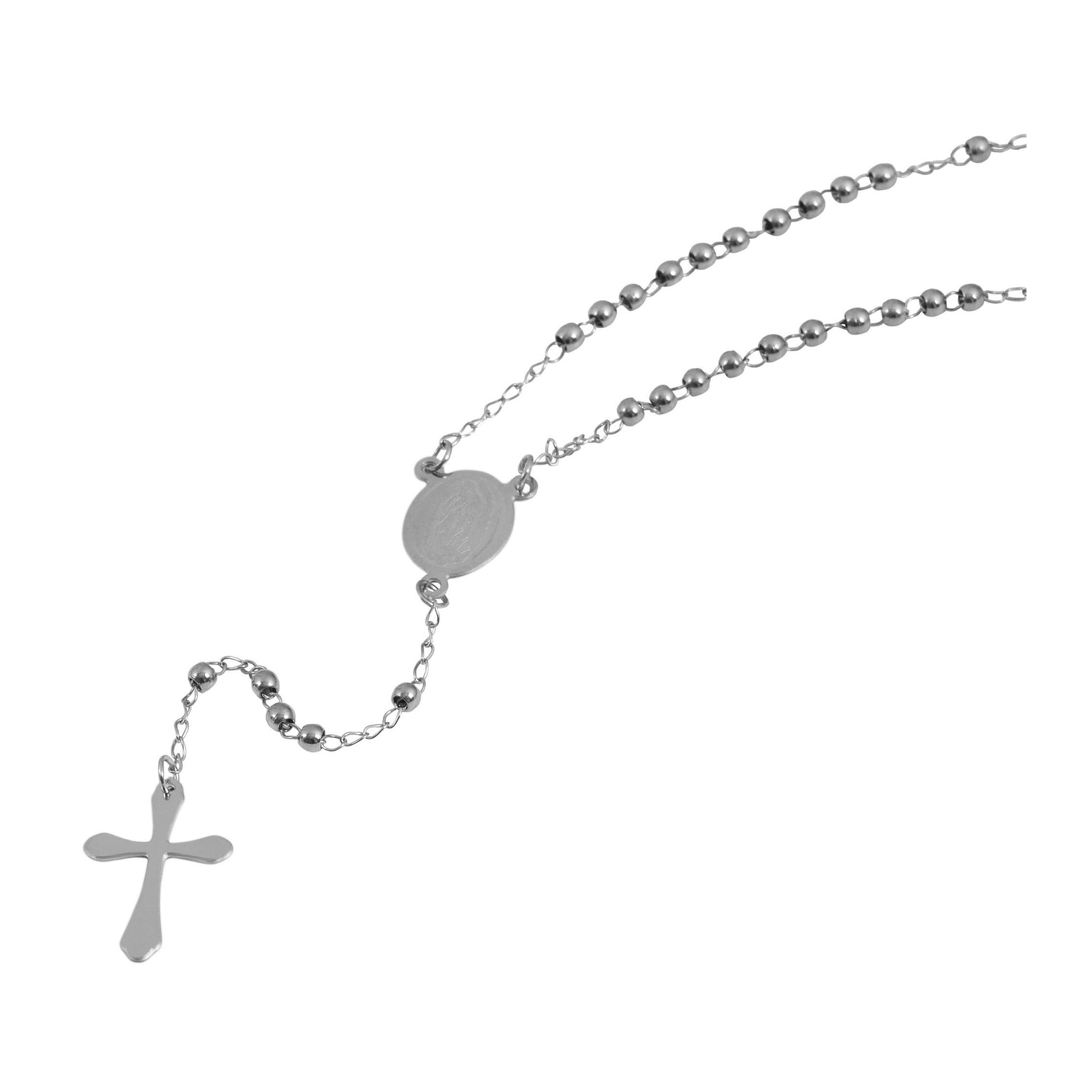 Damen Halskette mit Anhänger – Kreuz aus Edelstahl