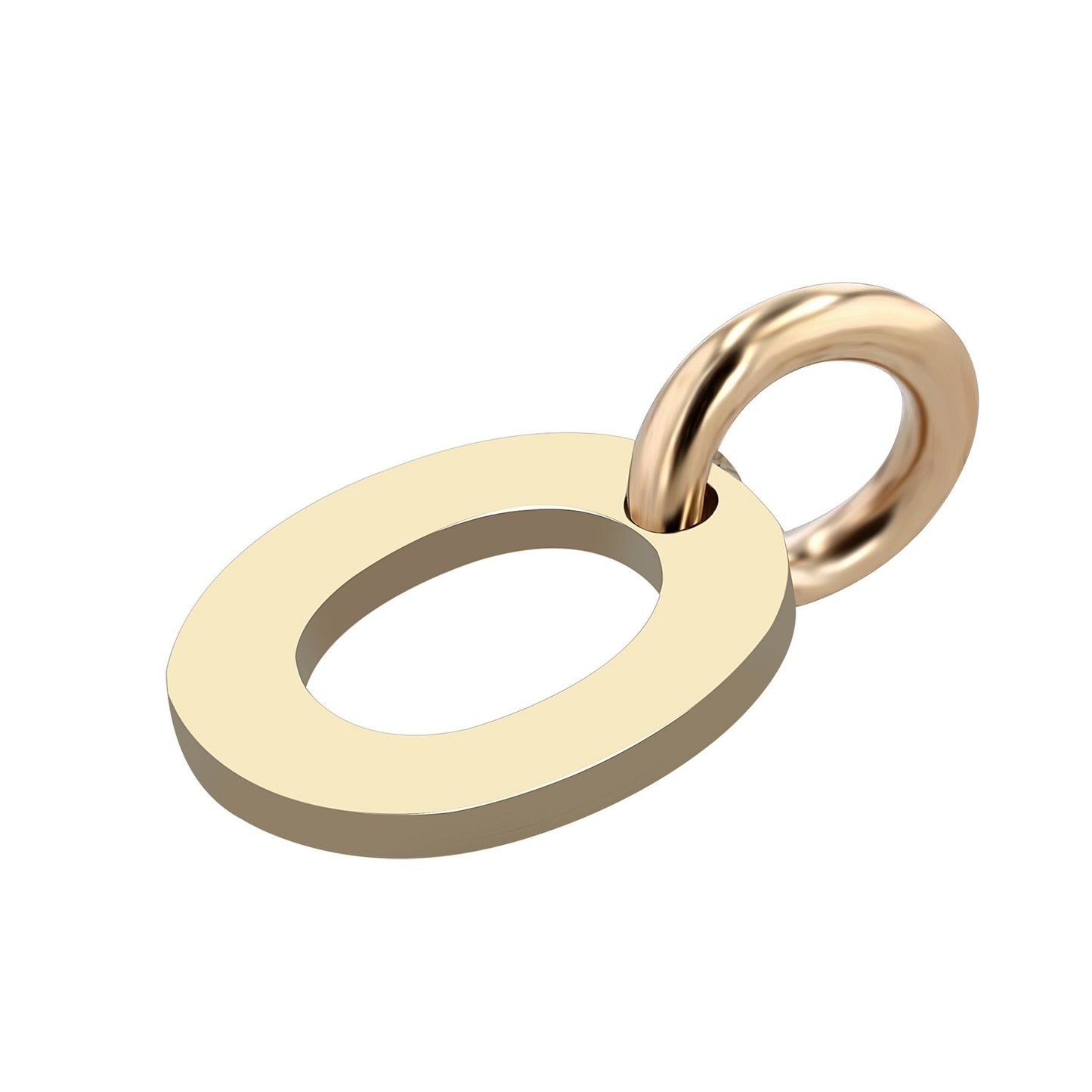 Unisex Anhänger – Buchstabe N Buchstabenanhänger aus 375 Gold
