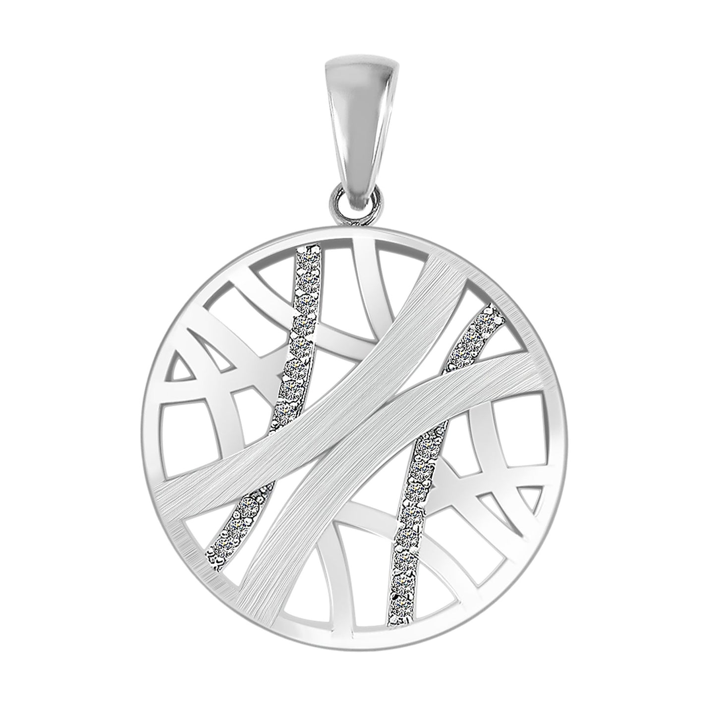 Damen Anhänger aus 925 Silber mit Zirkonia