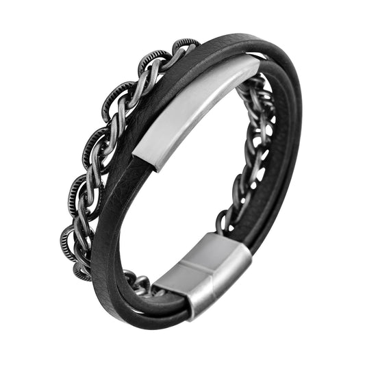 Unisex Armband – Lederarmband aus Leder 23 cm