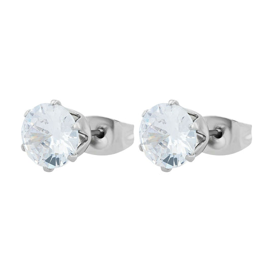 Damen Ohrringe – Ohrstecker aus Edelstahl mit Zirkonia