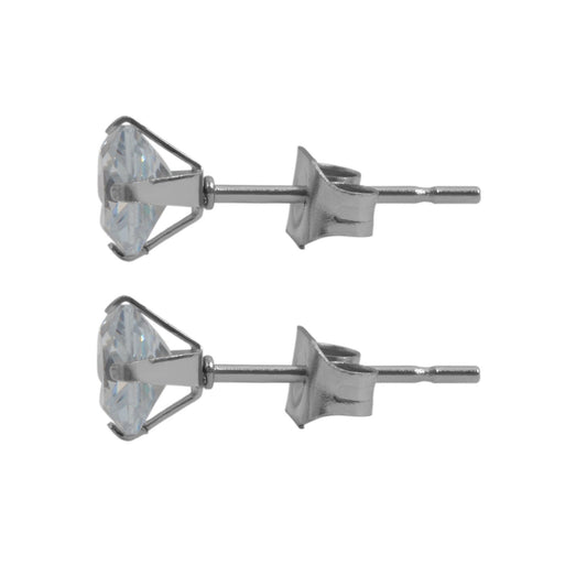 Damen Ohrringe – Ohrstecker aus Edelstahl mit Zirkonia