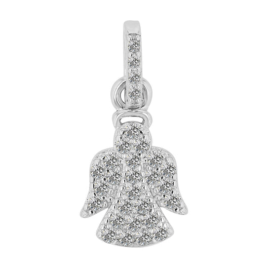 Damen Anhänger – Engelanhänger aus 925 Silber mit Zirkonia