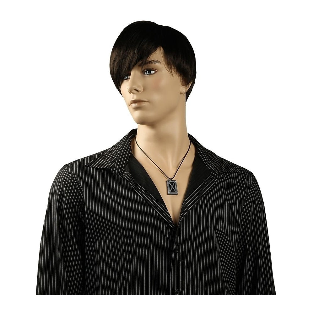 Damen Halskette aus Kautschuk 50 cm