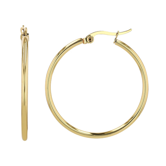 Damen Ohrringe – Creole aus Edelstahl