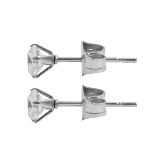 Damen Ohrringe – Ohrstecker aus Edelstahl mit Zirkonia