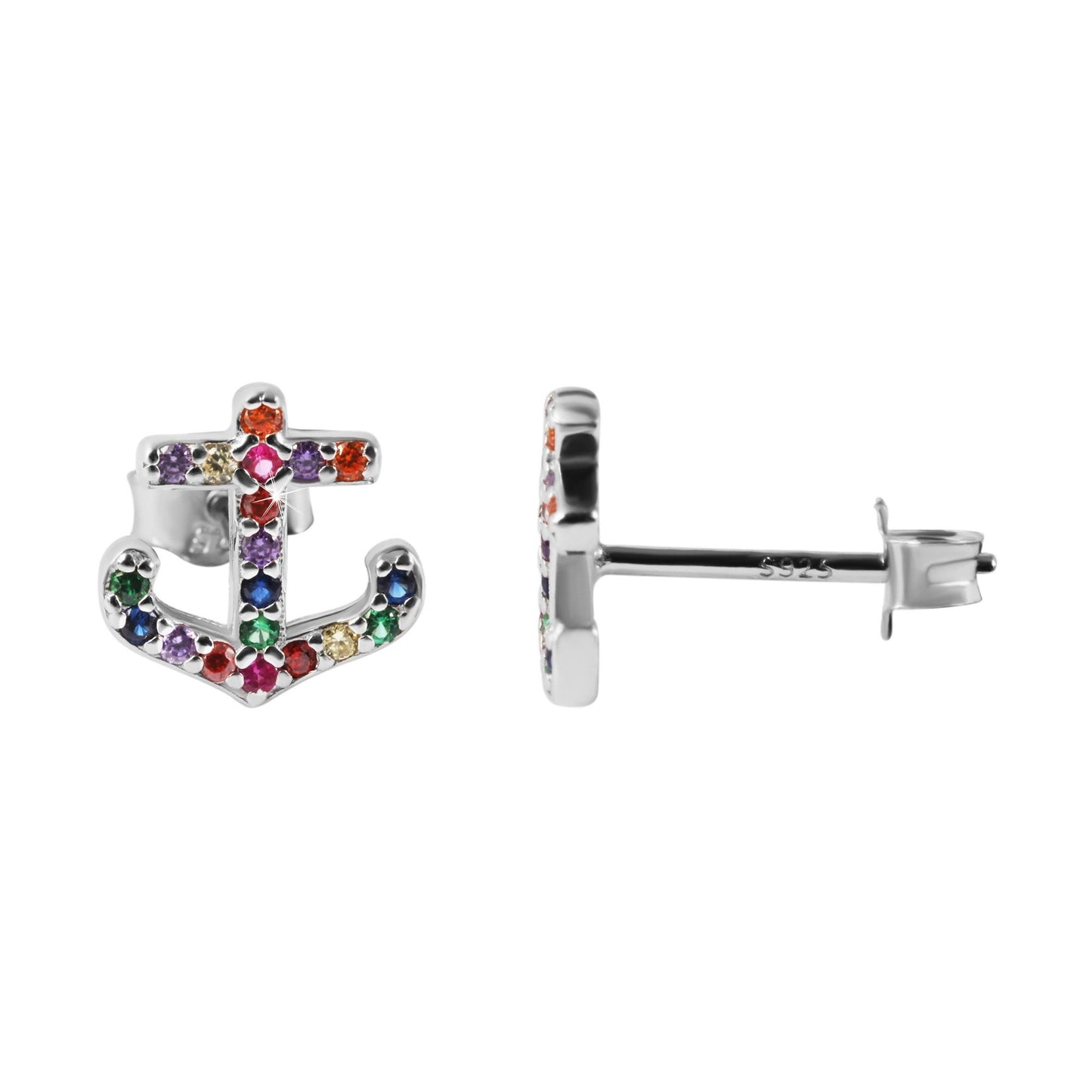 Damen Ohrringe – Ohrstecker aus 925 Silber mit Zirkonia