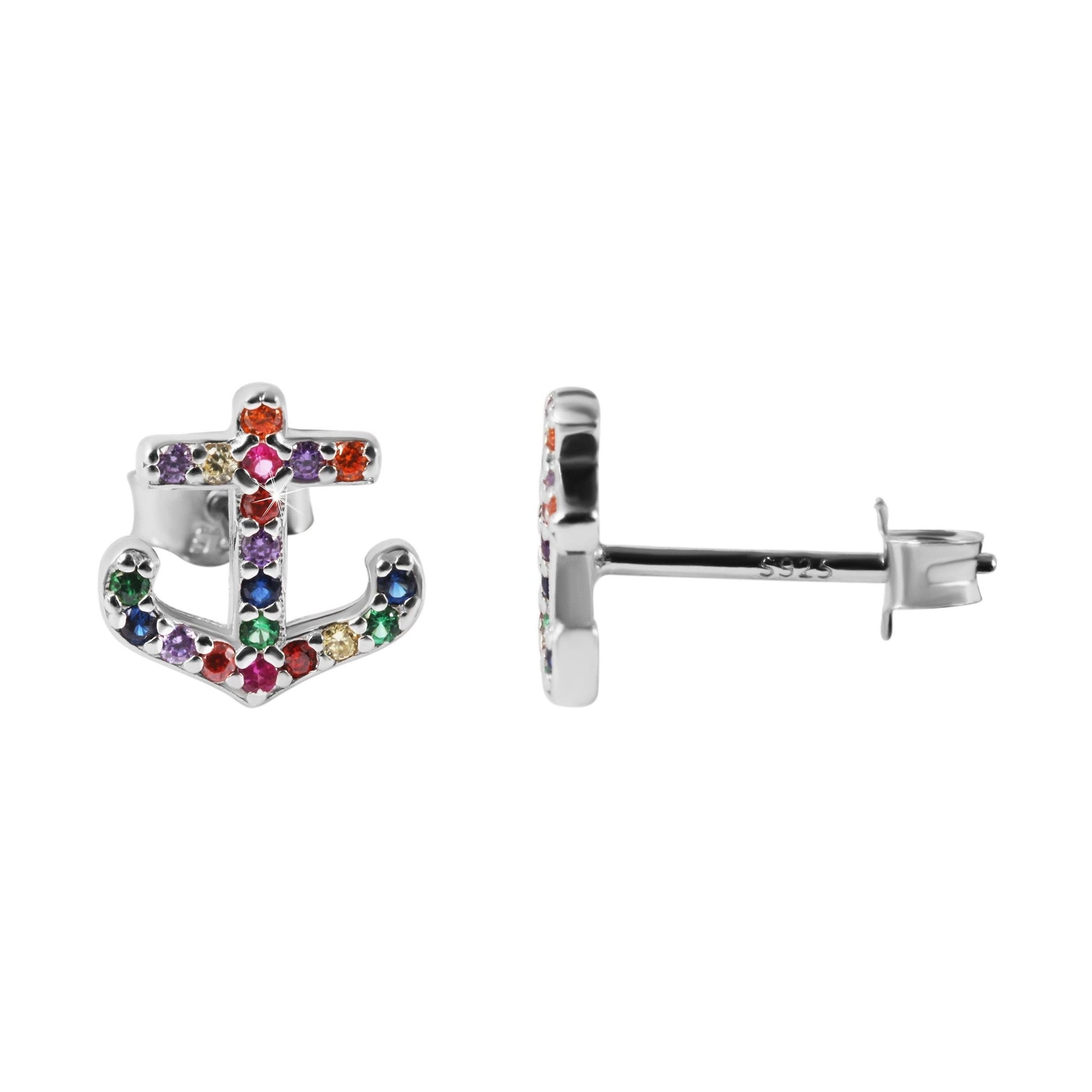 Damen Ohrringe – Ohrstecker aus 925 Silber mit Zirkonia
