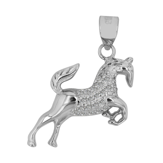 Mädchen Anhänger – Pferd Anhänger aus 925 Silber