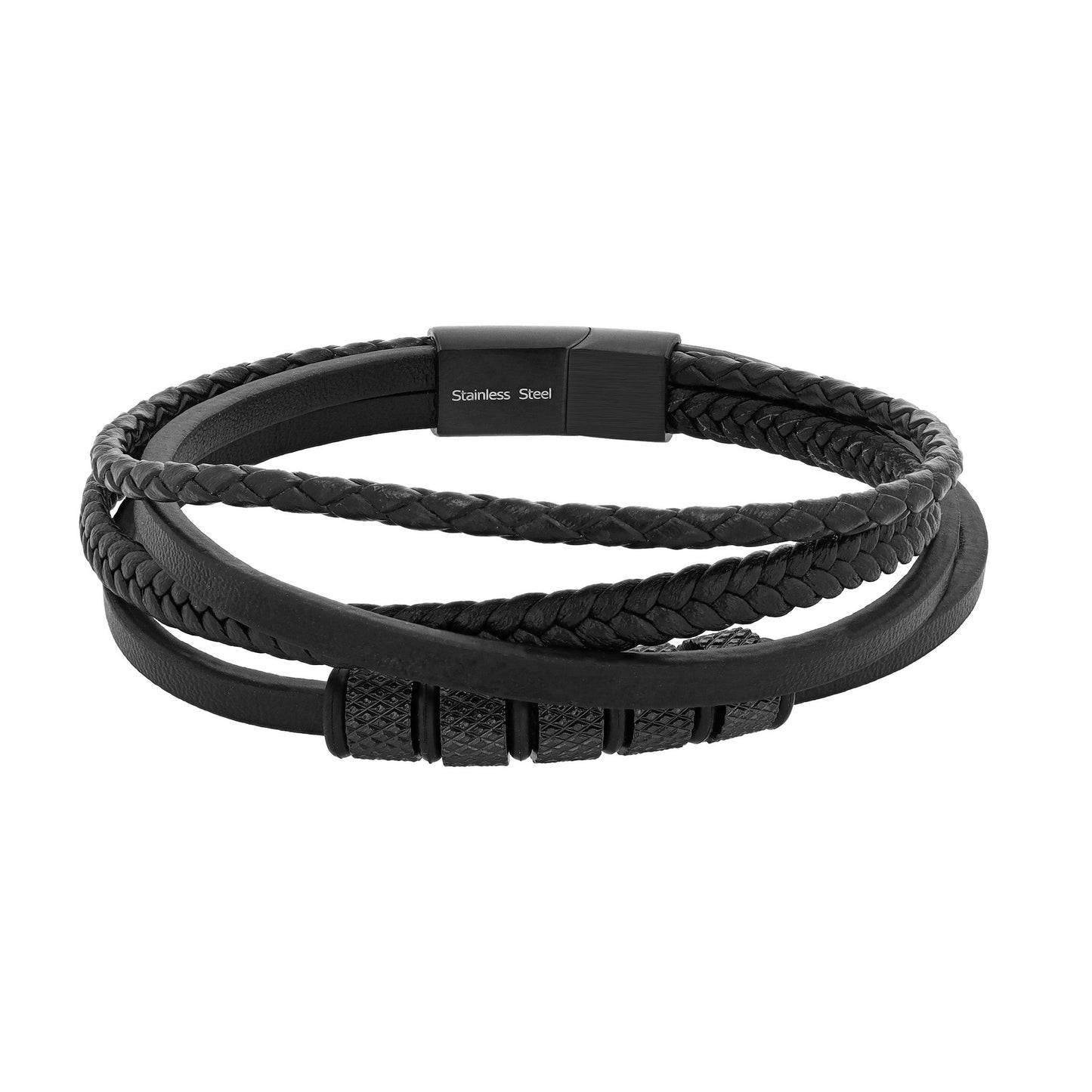 Unisex Armband aus Leder 21,5 cm