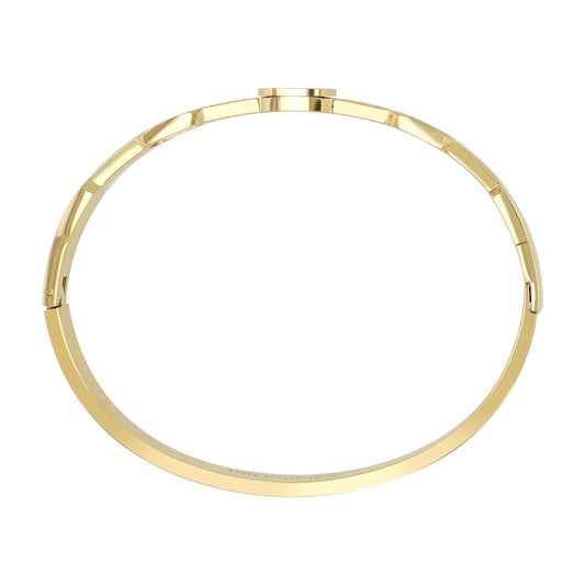 Damen Armband – Armreif aus Edelstahl mit Perlmutt Ø 6,0 cm cm
