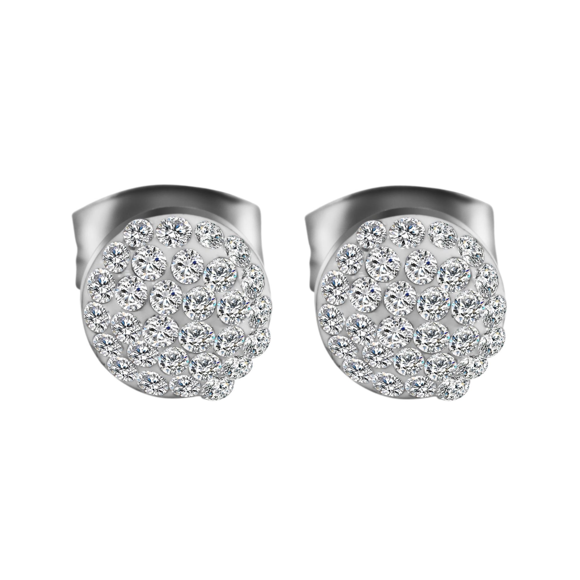 Damen Ohrringe – Ohrstecker aus Edelstahl mit Strass Steinchen
